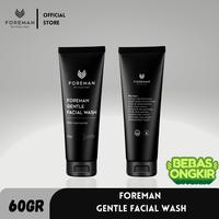 Gambar Pembersih Wajah Pria Mengangkat Sel Kulit Mati anti acne dari Foreman Skincare Pria undefined 1 Tokopedia