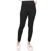 Gambar Celana Legging Wanita Highwaist Kaos Impor Polos - Hitam dari NHM Online undefined 4 Tokopedia