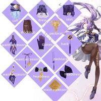 Gambar Genshin Impact Keqing Opulent Splendor Skin Dress Cosplay Costumes Anime Game Ke Qing Stage Show Outfits Wigs For Women - Costume A, XS dari graharian shop undefined 5 Tokopedia