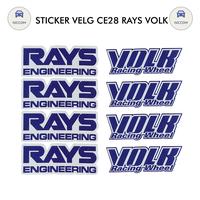 Gambar STIKER VELG MOBIL VOLK RAYS ENGINEERING TE37 - 1 SET : 8 PCS dari Niccom undefined 2 Tokopedia