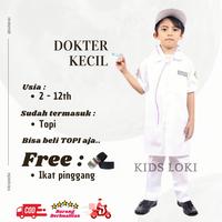 Gambar baju DOKTER KECIL seragam karnafal anak baju profesi anak pakaian anak - Putih, 1 (2-3th) dari KIds Loki undefined 1 Tokopedia