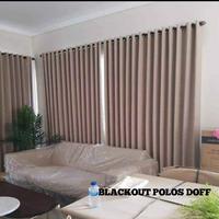 Gambar gorden jendela minimalis modern blackout polos tinggi 300cm - moca, tinggi 300cm dari Fajar gorden01 undefined 3 Tokopedia