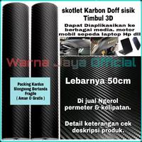Gambar Permeter Sticker Stiker Skotlet 3D Hitam Black Karbon Carbon Doff Dop - Skotlet Meteran dari WARNA JAYA ID undefined 1 Tokopedia