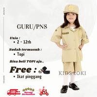 Gambar Seragam PNS wanita pakaian anak Stelan profesi anak kostum anak - 3 (5-6th) dari KIds Loki undefined 1 Tokopedia