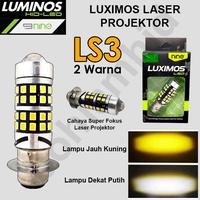 Gambar Lampu Motor LED Laser LUXIMOS SUPRA X 125 15W 2Warna H6 M5 T19 - LS2 dari bohlamhid undefined 1 Tokopedia