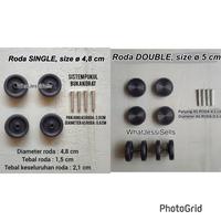 Gambar roda koper 360 lojel single double / ganti roda koper - 4SINGLE+RPARASI dari What Jessi Sells undefined 5 Tokopedia