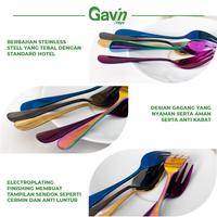 Gambar Dessert Fork Hotel Stainless Garpu Kecil Kue Buah Cake Silver - Rosegold dari Gavintoys undefined 3 Tokopedia