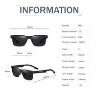 Gambar Kacamata Hitam Pria Wanita Polarized Kotak Sunglasses Sson Tvte TR3381 - Black Red dari Sson Tvte undefined 5 Tokopedia