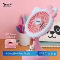Gambar Kipas Angin Portabel / Lampu Emergency Arashi 4"inch Model Kitty Fan 4 dari Home Electro undefined 3 Tokopedia