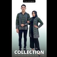 Gambar Baju Couple Batik Pasangan Atasan Motif Jumputan Palembang Songket dari Tina Songket undefined 4 Tokopedia