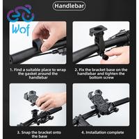 Gambar ROCKBROS HW-117 Handlebar Quick Release Phone Holder HP Sepeda Motor - Black dari Wof Wheel of Fortune Official undefined 5 Tokopedia