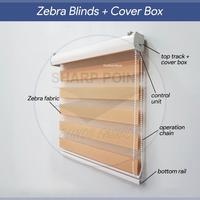 Gambar Zebra Blind Sharp Point Garansi 5 Tahun Untuk Kantor Rumah Hotel - Z88 Dimout, With Cover Box dari Eva Home Decor 2 undefined 1 Tokopedia