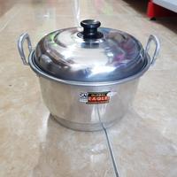Gambar Panci Dandang Kukusan Alumunium Eagle 20cm,22cm,24cm - 20cm, bubble+dus dari Nona-ceria undefined 5 Tokopedia