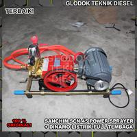 Gambar Sanchin Mesin Power Sprayer SCN 45 + Dinamo Listrik Full Tembaga Paket - +GX 200 Cina dari Glodok Diesel undefined 3 Tokopedia