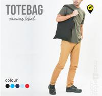 Gambar tas kanvas tote bag hitam polos , readystok, tebal dan murah dari dokterkaos com undefined 1 Tokopedia