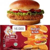 Gambar Ciki Wiki Burger Kriuk 310 gram isi 6 dari Berkah Frozen Food Tangerang undefined 1 Tokopedia