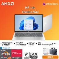Gambar HP Laptop 14s EM0017AU RYZEN 7 7730U 16GB 512SSD W11+OHS 14 FHD Blit - Natural Silver, +Screen Protect dari AMD Official Store undefined 1 Tokopedia