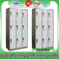 Gambar [Instan] Loker Besi 9 Pintu Kunci Locker Arsip File Filling Kabinet L9 dari Center Plus Shop undefined 1 Tokopedia