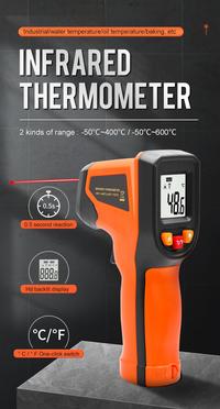 Gambar THERMOMETER INDSUTRI 400 600 DERAJAT TERMOMETER DIGITAL LASER INFRARED - T600A dari Praya X undefined 3 Tokopedia
