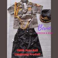 Gambar Kostum Profesi Anak Polwan Baju Seragam Setelan Polisi Perempuan - Kowad, 1 (3-4thn) dari Bevio Fashion undefined 4 Tokopedia