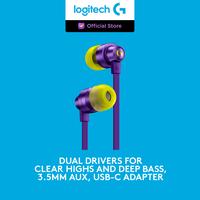 Gambar Logitech G333 In-Ear Earphone Gaming Mobile Type C Adapter - Purple dari Logitech G Official undefined 1 Tokopedia