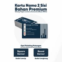 Gambar CETAK KARTU NAMA - 2 SISI - BAHAN PREMIUM - Linen, +LAMINASI DOFF dari MF Company undefined 1 Tokopedia