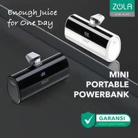 Gambar Zola Mini Powerbank Portable 5000mAh With Led Display Type C/Lightning - Hitam Lightning dari Zola Indonesia undefined 1 Tokopedia