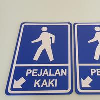 Gambar Rambu - rambu Lalu Lintas Pejalan Kaki dari Tripma Store undefined 3 Tokopedia