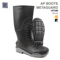 Gambar SEPATU AP BOOTS METAGUARD BLACK/ SEPATU BOOT SAFETY PVC - Hitam, 39 dari Kris Safety undefined 1 Tokopedia
