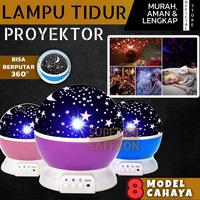 Gambar Lampu Tidur Aesthetic Star Proyektor Karakter LED Rotating Bintang Bul dari ZENIX ONLINE STORE undefined 1 Tokopedia