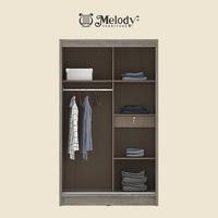 Gambar Lemari Pakaian Baju Sliding Oxan SLDM 120 Rovere - Linen dari Melody Furniture undefined 5 Tokopedia