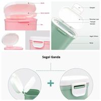 Gambar Tempat Kotak Wadah Penyimpanan Susu Bubuk Bayi Snack Anti Tumpah - 800ml Pink dari HanyaBeli undefined 5 Tokopedia