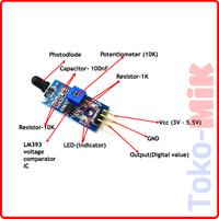 Gambar Flame Sensor Cahaya Api Kebakaran Infra Red IR Fire Detector dari Toko-MIK undefined 4 Tokopedia