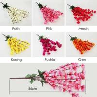 Gambar Bunga sakura MEIHWA Cherry blossom bunga dekorasi Imlek bunga plastik - Kuning dari KATARI HOMEDECOR undefined 3 Tokopedia
