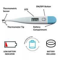 Gambar Termometer Digital Bayi Alat Cek Suhu Badan Anak/Baby Termometer Mulut dari Tanstore888 undefined 2 Tokopedia