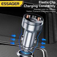 Gambar Essager Kepala Adaptor Car Charger Mobil 3 Output Fast Charging 80W - BLACK dari Essager Official Shop undefined 5 Tokopedia