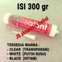 Gambar LEM KACA SILIKON BOTOL 300gr / SEALANT TABUNG AQUARIUM 300 ml - CLEAR BENING dari JB aksesoris mebel undefined 1 Tokopedia