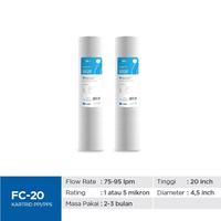Gambar Cartridge Saringan Media Filter Air Refill Penguin FC-20 PP 1 / 5 mikron sediment Catridge 20" - 5 mikron dari Sentral Pompa undefined 2 Tokopedia