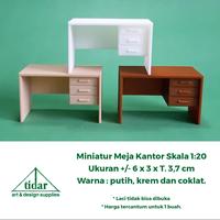 Gambar AN - Miniatur Maket Meja Kantor Skala 1:20 - Meja Kerja / Belajar - Putih dari Tidar Art & Design Supplies undefined 1 Tokopedia