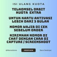Gambar Voucher Paket Data Telkomsel Orbit Extra / Kuota Internet Telkomsel - 105GB 30Hari dari Mansol Store Bekasi undefined 1 Tokopedia