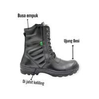 Gambar SEPATU PDL PDH TNI POLRI JATAH POLISI SECURITY SATPAM BANSER UJUNGBESI - Hitam, 39 dari Dbobs Handmade undefined 5 Tokopedia