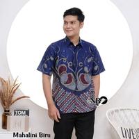 Gambar KEMEJA BATIK PRIA LENGAN PENDEK TERBARU MODERN BATIK A A PEKALONGAN - NAVY BERNAKEL, XXL dari Batik A A Pekalongan undefined 4 Tokopedia