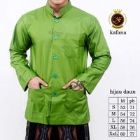 Gambar KOKO HAIBAH KAFANA SAKU DEPAN POLOS LENGAN PANJANG PREMIUM QUALITY - Cream, L dari EL AHMAD Collection undefined 2 Tokopedia