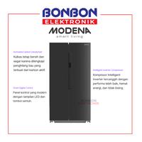 Gambar Modena Kulkas Side By Side 430 L RF 4300 SDBK / RF4300SDBK dari Bonbon Elektronik_NEW undefined 1 Tokopedia