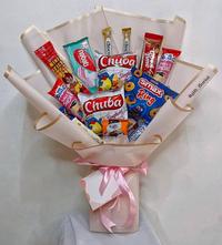 Gambar buket snack cemilan - Putih, A dari Rgift Florist Official undefined 5 Tokopedia