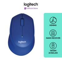 Gambar LOGITECH M331 BIRU SILENT PLUS MOUSE WIRELESS BLUE M 331 dari Click & Go Tokopedia undefined 1 Tokopedia