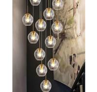 Gambar Lampu Gantung Panjang Tangga Duplek LED villa hotel modern Minimalis - 15 Kepala dari K-Dunk Jkt Store undefined 1 Tokopedia