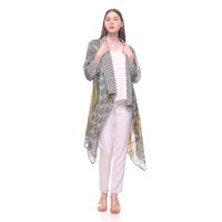 Gambar Outer Batik Modern Batik Cap Bahan Premium Tidak Pasaran - Biru dari Baarik Batik undefined 3 Tokopedia