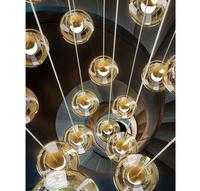 Gambar Lampu Gantung Panjang Tangga Duplek LED villa hotel modern Minimalis - 15 Kepala dari K-Dunk Jkt Store undefined 2 Tokopedia