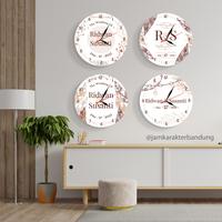 Gambar Jam Dinding Custom Nama Foto Hadiah Pernikahan Minimalist - CNA dari Jam Karakter Bandung Official undefined 2 Tokopedia